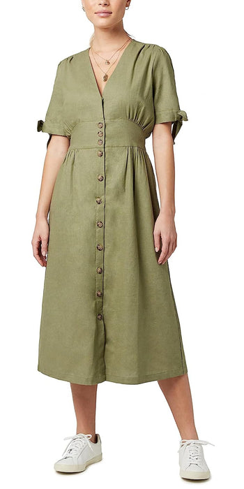 Buffalo David Bitton Mariposa Dress Oil Green LG