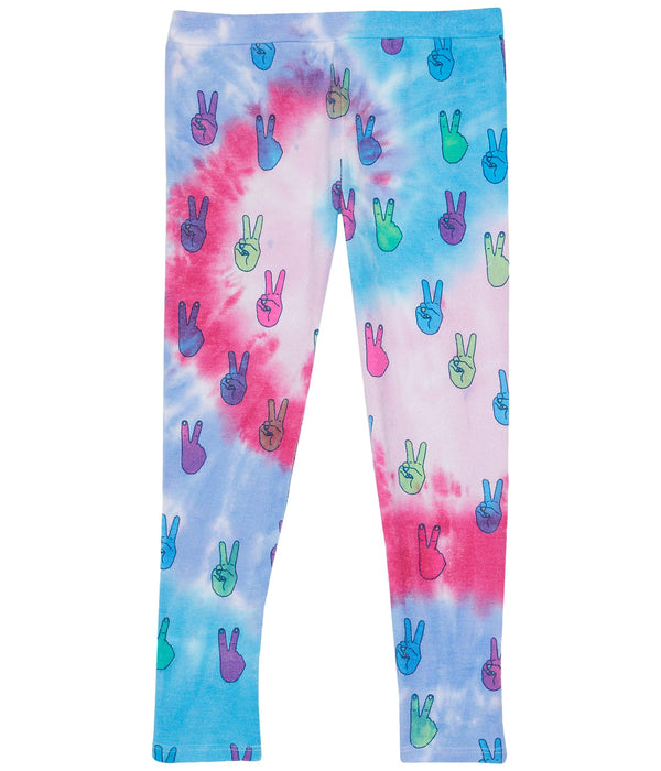 Chaser Girls Recycled Bliss Knit Leggings (Big Kids) Tie-Dye 14 Big Kid 25