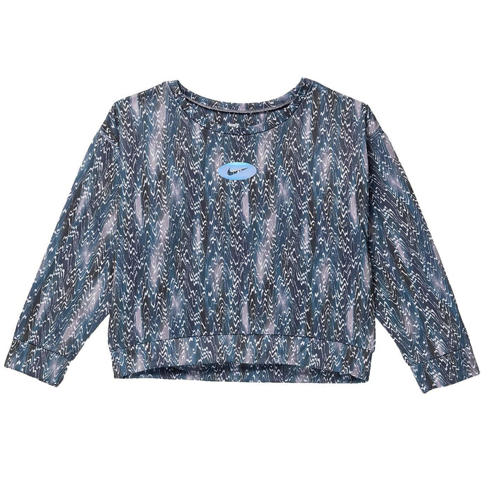 Nike Girls Icon Clash Crew Sweatshirt (Little Kids) Black 4 Little Kid