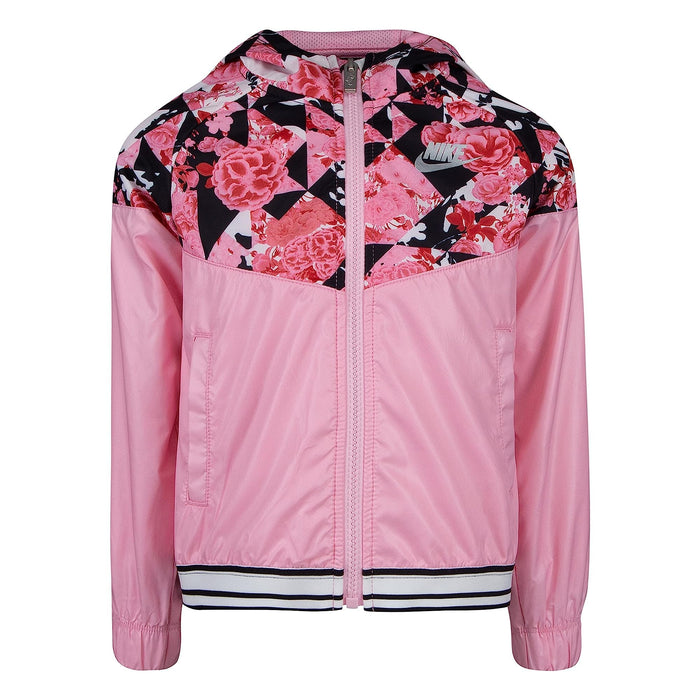 Nike Girls Sportswear Windrunner Jacket (Little Kids) Pink 4 Little Kid