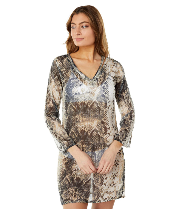 America & Beyond Moon Mist Snakeskin Tunic Snake SM