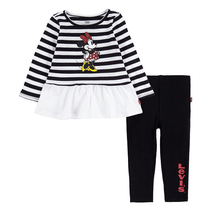 Levi's Baby Boys Toddler Levis x Disney Minnie Mouse T-Shirt Set Black 4T
