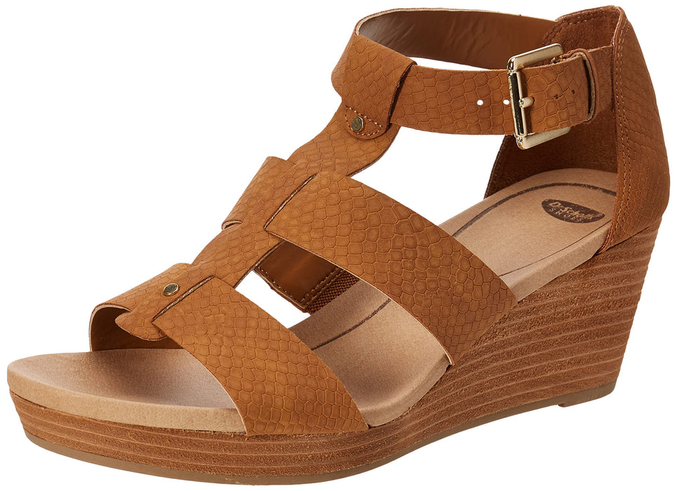 Dr. Scholl's Shoes Women's Barton Wedge Platform Sandal,Saddle Snake Print,8.5