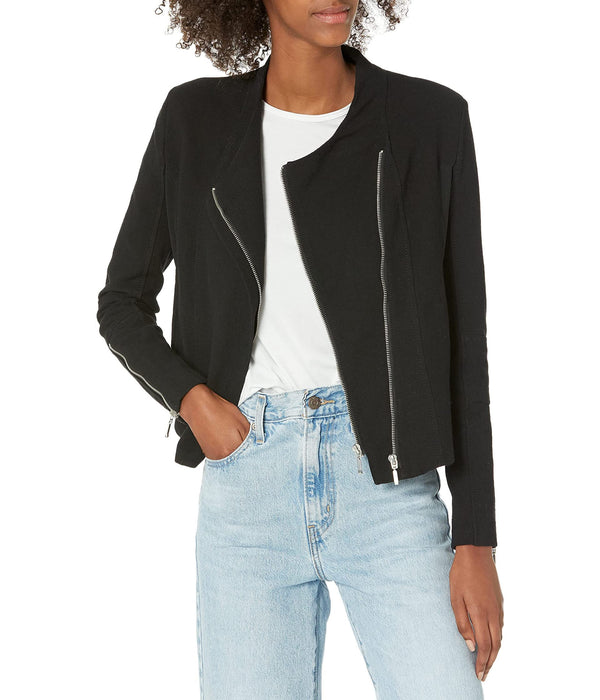 Blank NYC Moto Jacket with Mesh Detail in Motor City Motor City LG