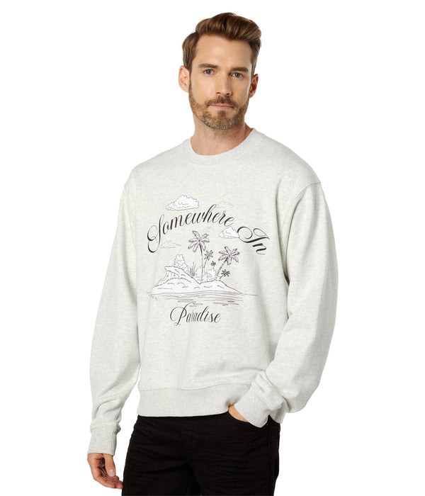 Stampd Somewhere Island Crew Heather Grey MD