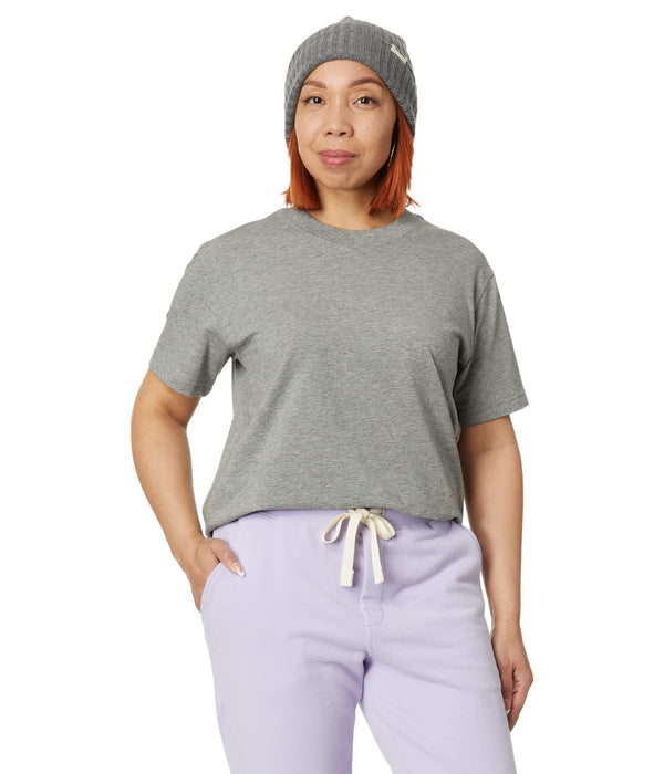 LABEL Go-To Crew Tee Heather Grey XS