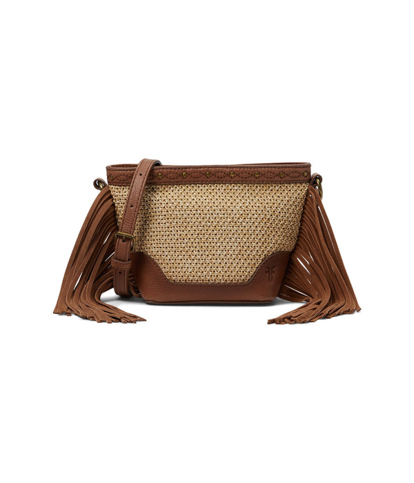 Frye Womens Ava Raffia Mini Bucket Cognac One Size