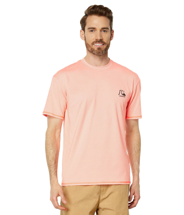 Quiksilver Heritage Heather Short Sleeve Surf Tee Fresh Salmon Heather MD