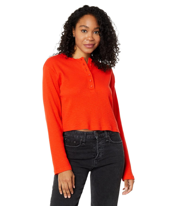 Levis Sunbloom Henley Burnt Orange XL