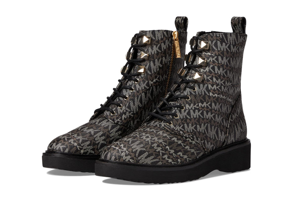 Michael Kors Womens Haskell Combat Booties