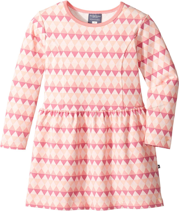 Toobydoo Kids Girls Geo Skater Dress Multi Pink 5 Little Kid