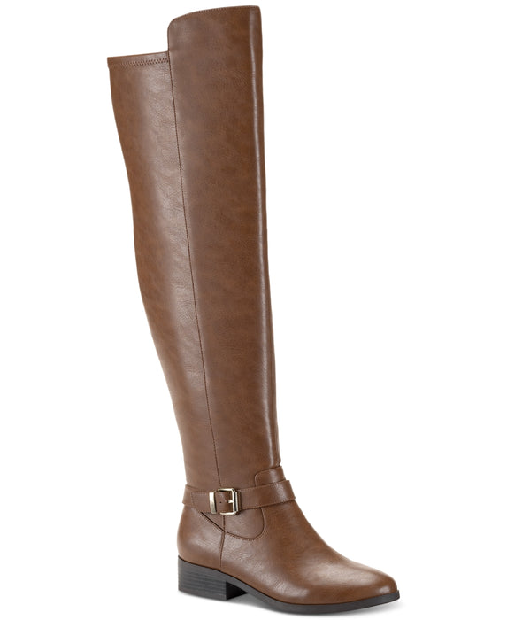 Style & Co Women's Charlaa Over-The-Knee Boots, Cognac Smooth, 8.5