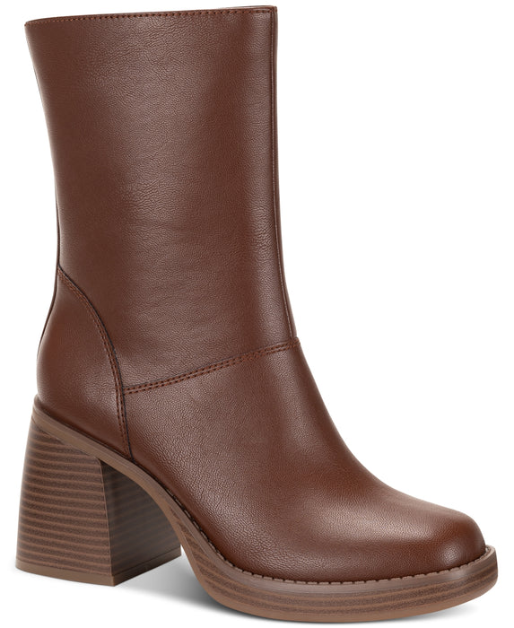 Sun + Stone Aleenn Dress Booties, Created for Macy's - Walnut