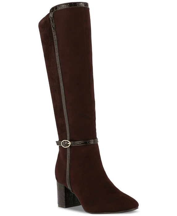 Karen Scott Women's Isalee Buckled Zip Dress Boots