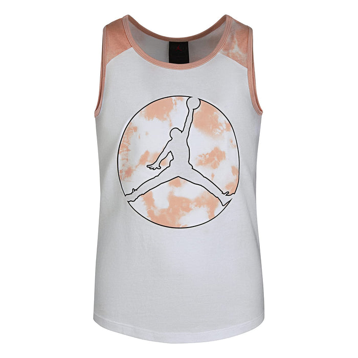 Jordan Kids Girls Tie Dye Tank White LG Big Kid