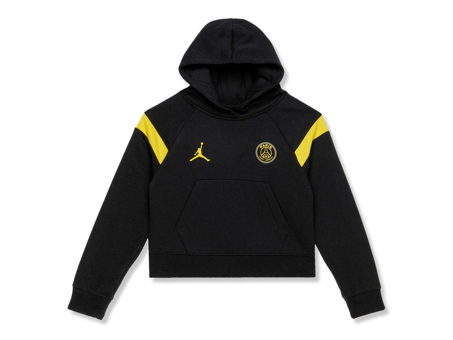 Jordan Girls PSG Fleece Hoodie (Little Kids/Big Kids) Black MD (8-10 Big Kid)