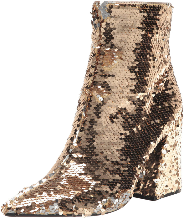 Madden Girl Women's Cody Fashion Boot, Gold Sequins, 5