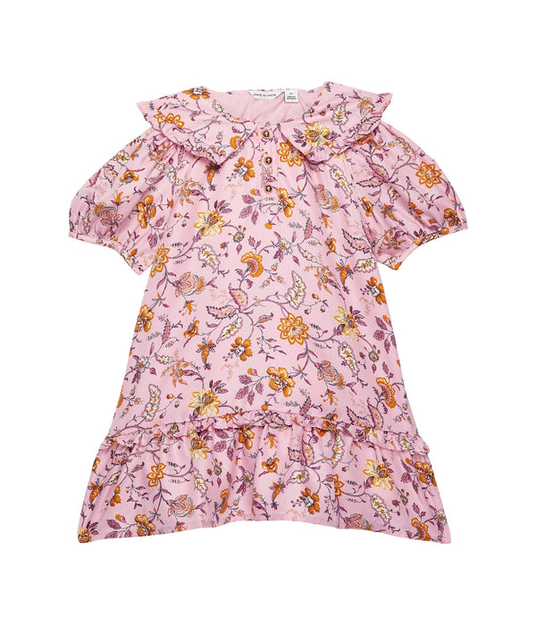 Janie and Jack Girls Floral Collar Dress Big Kid 10