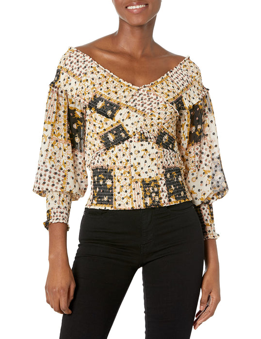 BB Dakota by Steve Madden Notice Me Top Antique Ivory XS (US 0-2)