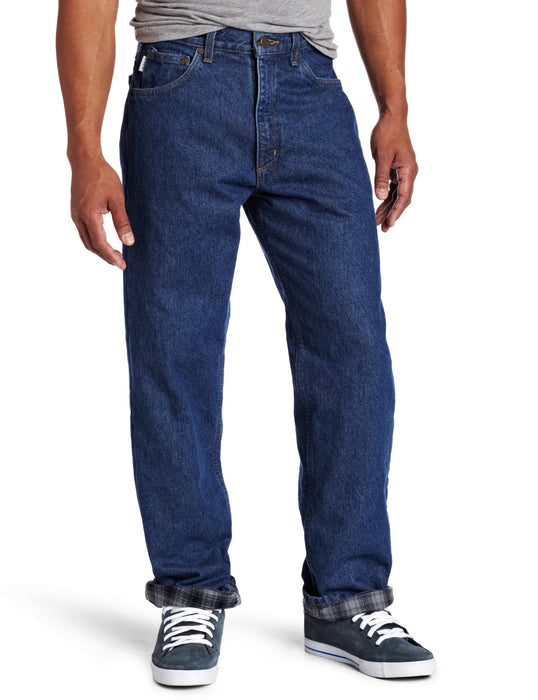 Carhartt Men's Relaxed Fit Straight Leg Flannel Lined Jean