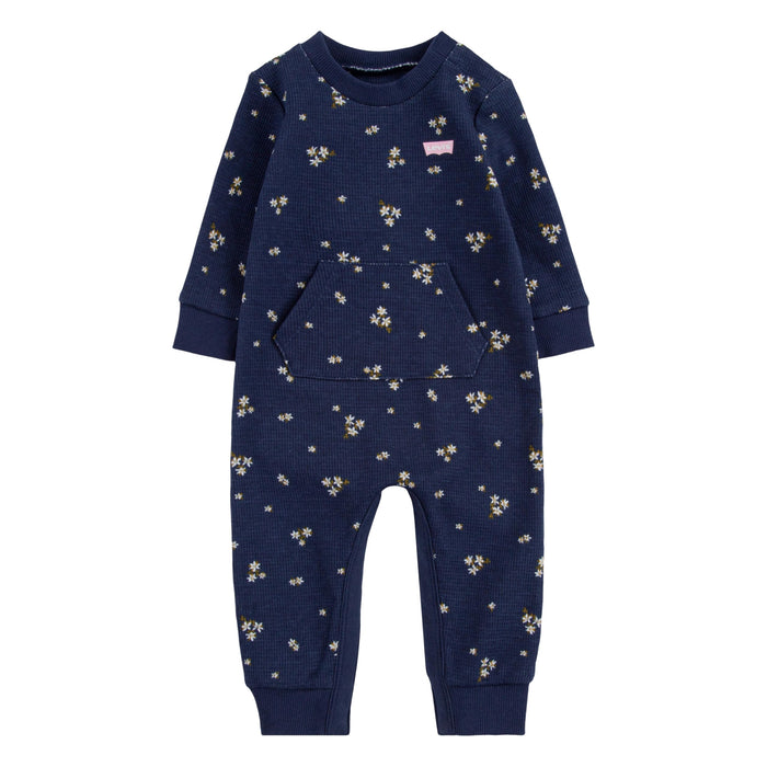 Levis Baby Girls Knit Coverall (Infant) Peacoat 0-3 Months