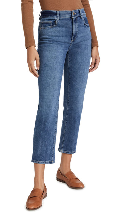 DL1961 Women Patti Straight Jeans Maritime 25