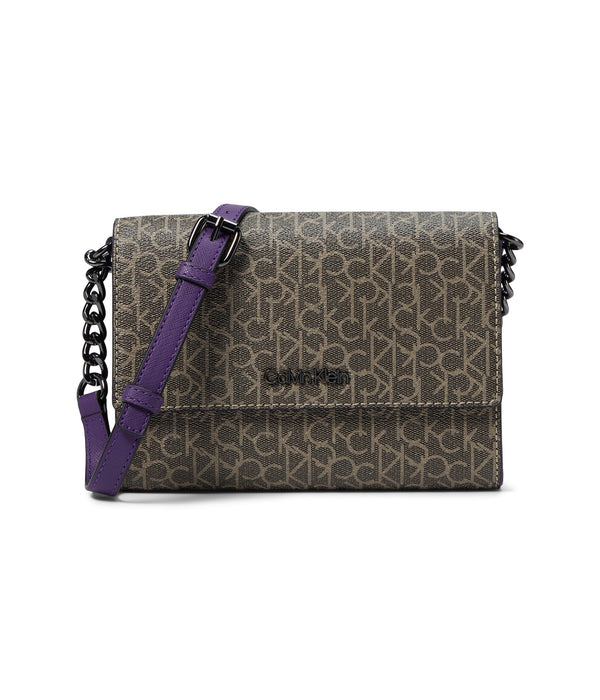 Calvin Klein Womens Organizational Flap Crossbody Bag One Size