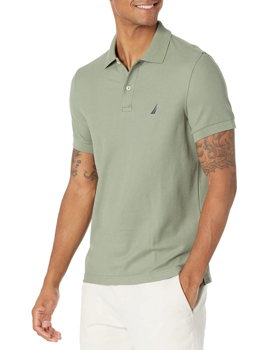 Nautica Sustainably Crafted Slim Fit Performance Deck Polo Seaspray 2XL