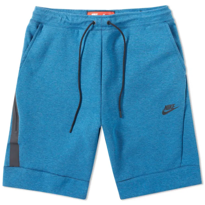 Nike Mens' Tech Fleece Shorts, Industrial Blue/Black, XXL