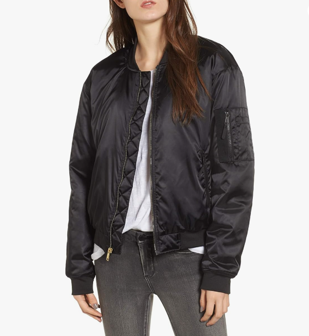 The North Face Womens' Barstol Bomber Jacket, Black, M