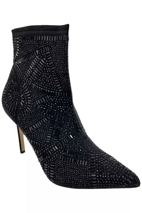 Thalia Sodi Women's Kami Dress Boots, Black Flyknit, 6.5