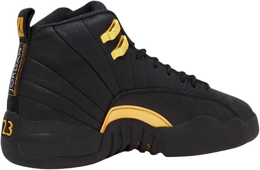 Jordan Air Jordan 12 Retro, Black/Taxi, 4 Big Kid