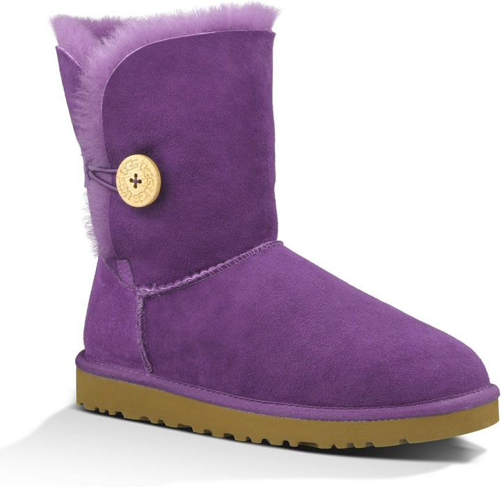 UGG Womens Australia Bailey Button, Boysenberry, 6 US