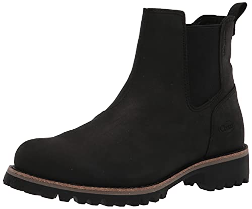 Chaco Men's Fields Chelsea Waterproof Boot, Black, 9.5