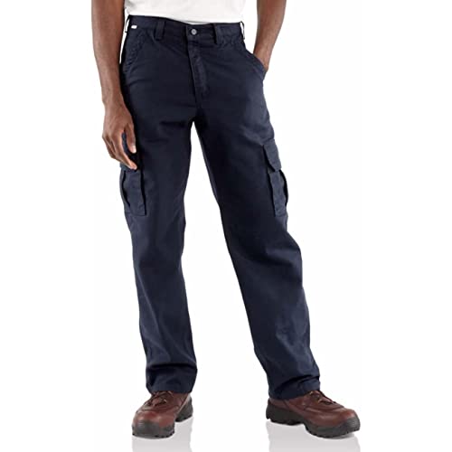 Carhartt Men's Flame Resistant Cargo Pant,Dark Navy,42 x 30