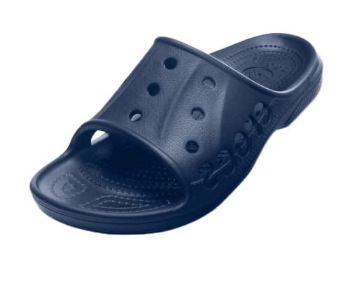 Crocs Unisex Baya Slide Sandals, Navy, 8 Men/10 Women