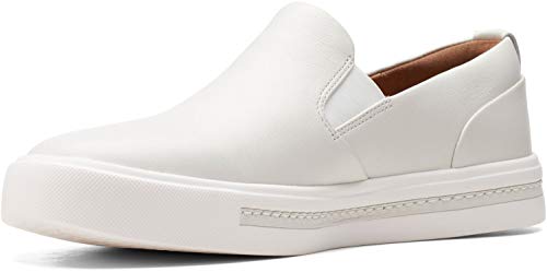 Clarks Women's Un Maui Stride White Leather 10 B (M)