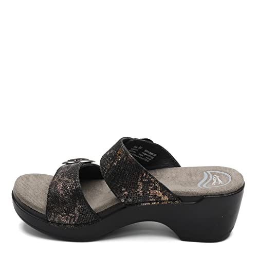 Dansko Women's Sophie Metallic Python Sandal 9.5-10 M US