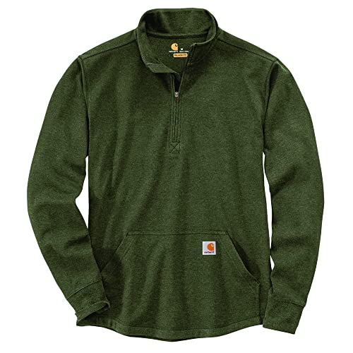 Carhartt Men's Relaxed Fit Heavyweight Long-Sleeve Thermal Shirt, Basil, Small