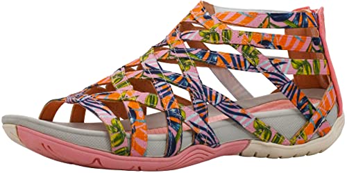 Baretraps SAMINA Women's Sandals & Flip Flops Coral Multi Size 6 M