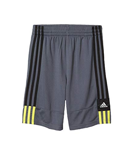 adidas Boys' Big Active Sports Athletic Shorts, 3G Speed X Dark Gray, Medium