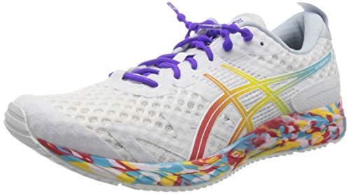 Asics Women's Gel-Noosa Tri 12 Running Shoe, White (White/Classic Red), 7.5 US M