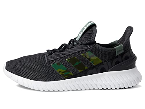 adidas Men's Kaptir 2.0 Running Shoe, Black/Black/Green Oxide, 9