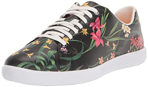 Cole Haan Women's Grand Crosscourt II Sneaker, Evening Floral Print, 6 Wide