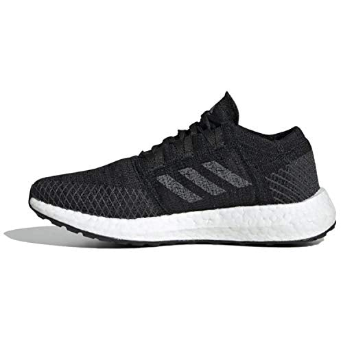 adidas Unisex Pure Boost Go Running Shoe, Black/Grey/Carbon, 4 M US Little Kid