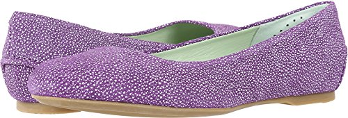 SAS Women's Lacey Ballet Flat Purple Leather 8 M