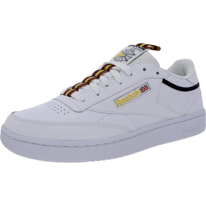 Reebok Mens Club C 85 MU Leather Fitness Tennis Shoes White 9 Medium (D)