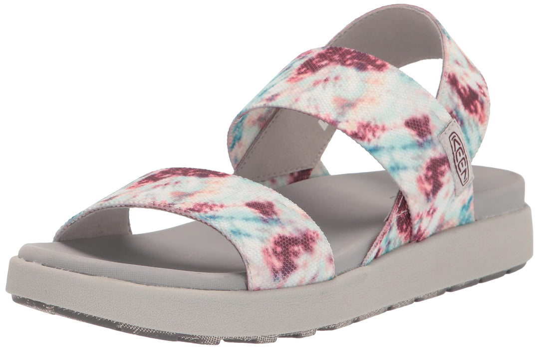 KEEN Women's Elle Backstrap Casual Platform Sandals, Andorra/Tie Dye, 7.5