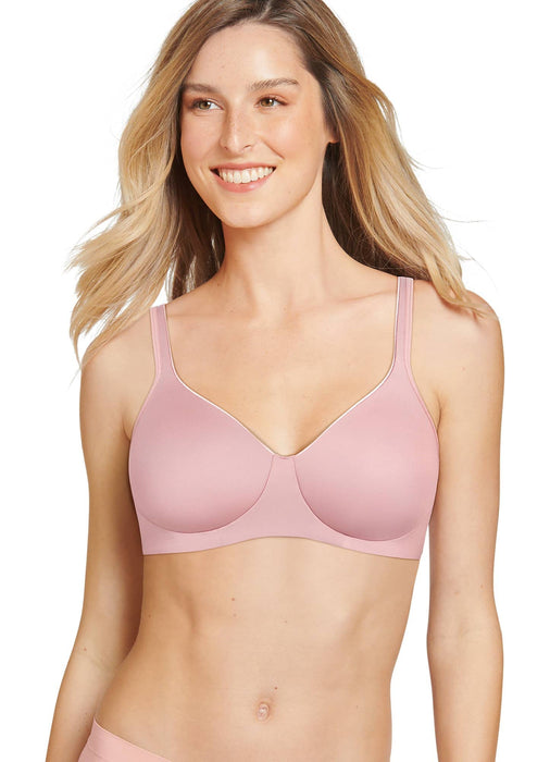 Jockey Women's Bra Forever Fit Full Coverage Molded Cup Bra, Earth Rose, L