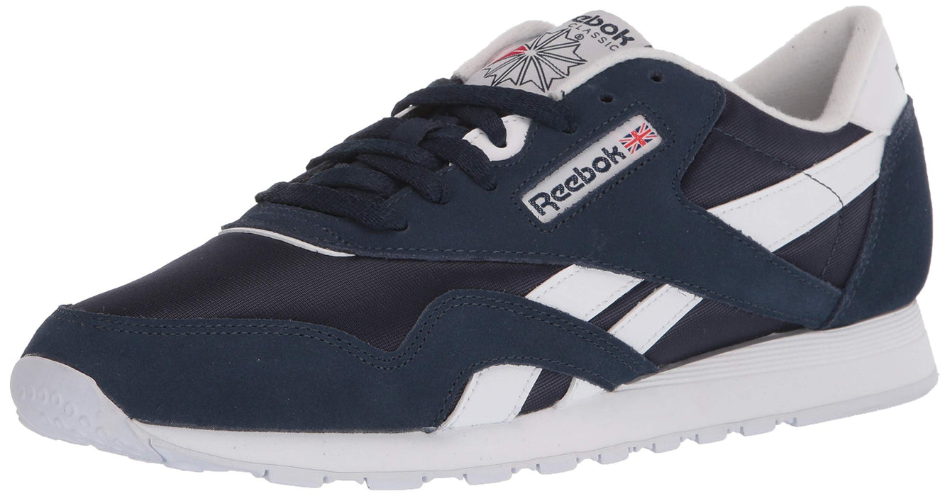 Reebok Men's Classic Nylon Sneaker, Collegiate Navy/White, 11.5